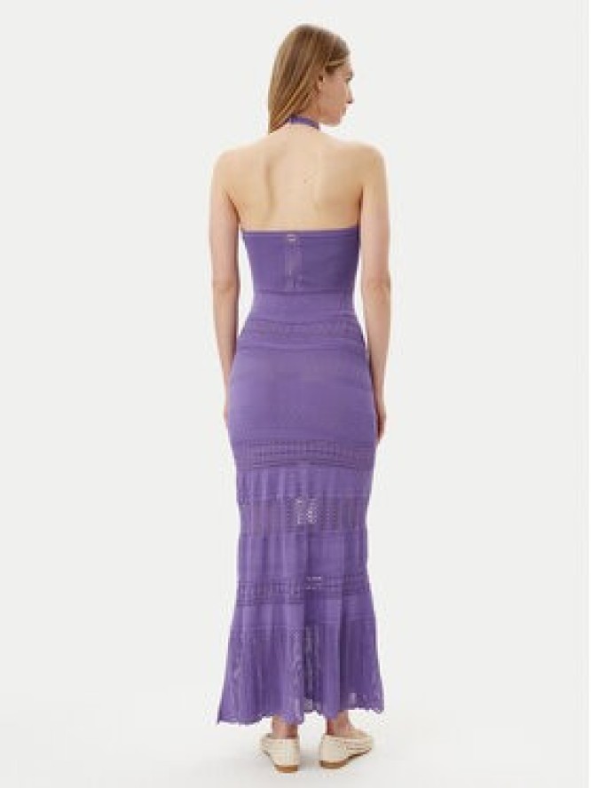 TWINSET Sukienka dzianinowa 251TT3105 Fioletowy Slim Fit