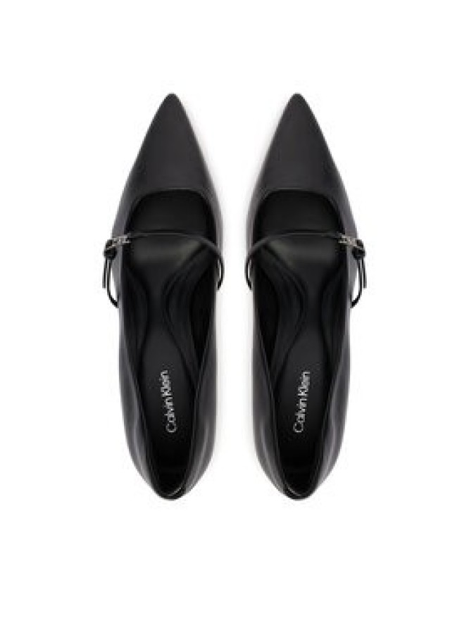 Calvin Klein Czółenka Ess Stiletto 70 Mj Lth Hdw HW0HW02952 Czarny