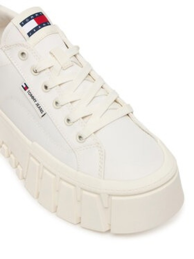 Tommy Jeans Sneakersy Tjw Flatform Chunky Sneaker EN0EN03036 Écru