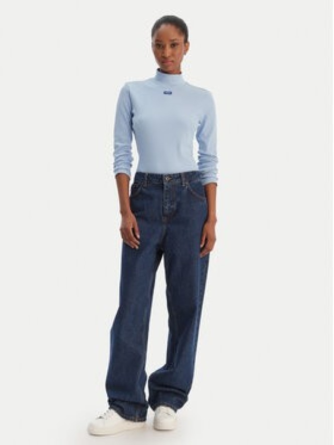 HUGO Golf Easy 50525318 Błękitny Slim Fit