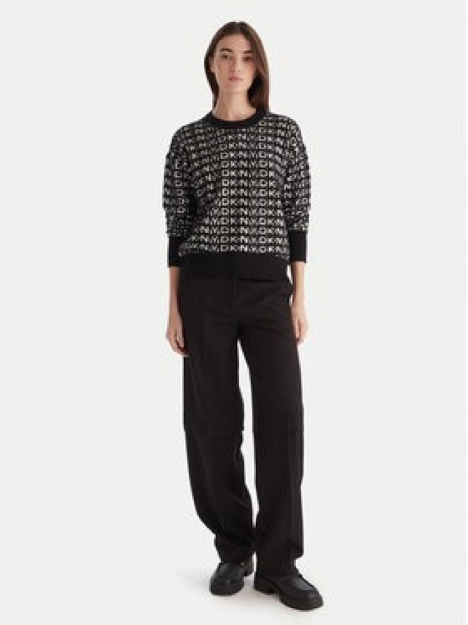 DKNY Sweter P5MSAX92 Czarny Regular Fit