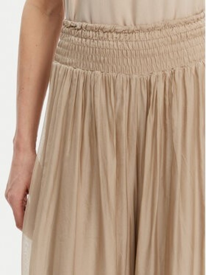 ViCOLO Spodnie palazzo TD0021 Beżowy Regular Fit