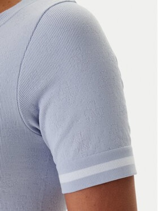 Guess T-Shirt V6RP02 Z4692 Błękitny Slim Fit