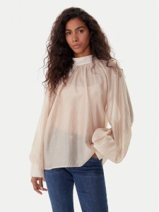 ViCOLO Bluzka TF0314 Beżowy Regular Fit
