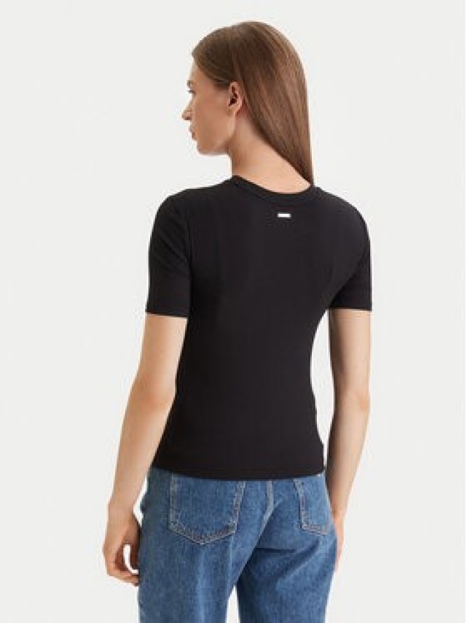 Calvin Klein T-Shirt LV044D246G Czarny Slim Fit