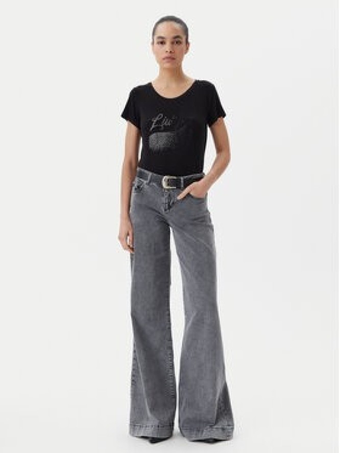 Liu Jo Beachwear T-Shirt VA5157 JS360 Czarny Regular Fit