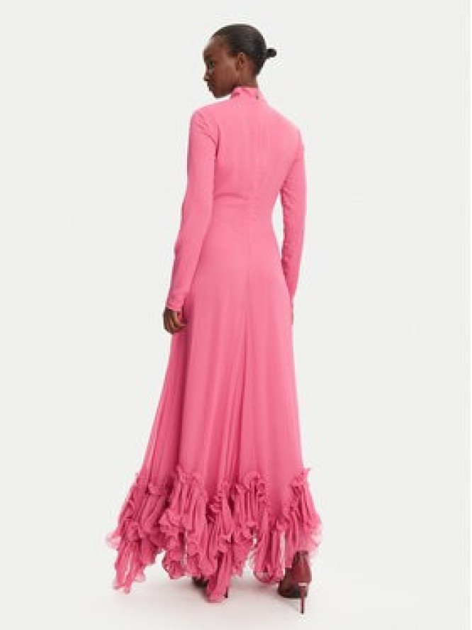 ROTATE Sukienka wieczorowa 113977504 Różowy Regular Fit