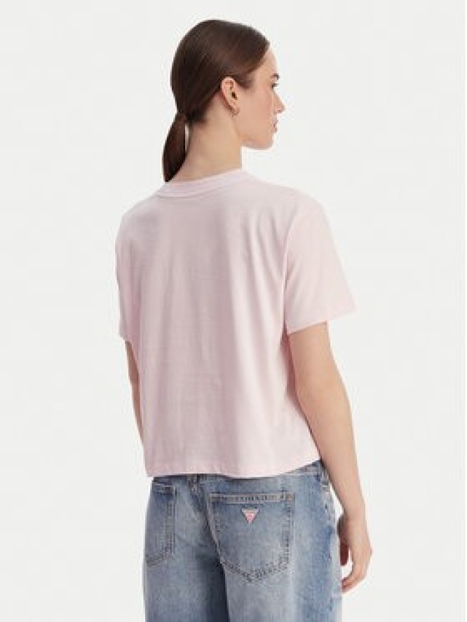 Guess Jeans T-Shirt W4YI73 K8HM0 Różowy Regular Fit