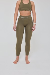 Legginsy Infinite z wysokim stanem - khaki