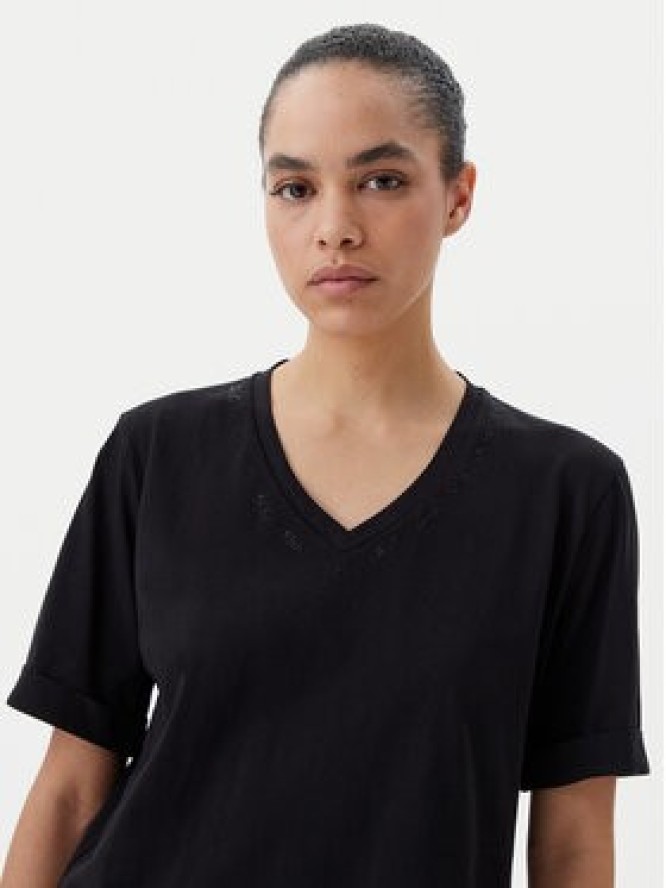 Liu Jo Sport T-Shirt TA5175 JS923 Czarny Regular Fit