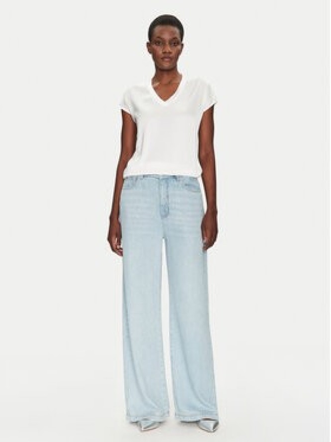 ViCOLO Bluzka TD0009 Biały Relaxed Fit