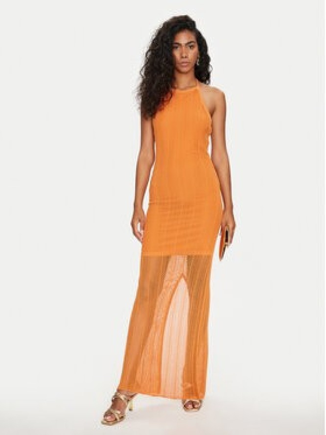 Guess Sukienka codzienna Sophie W4GK24 Z3E60 Pomarańczowy Slim Fit