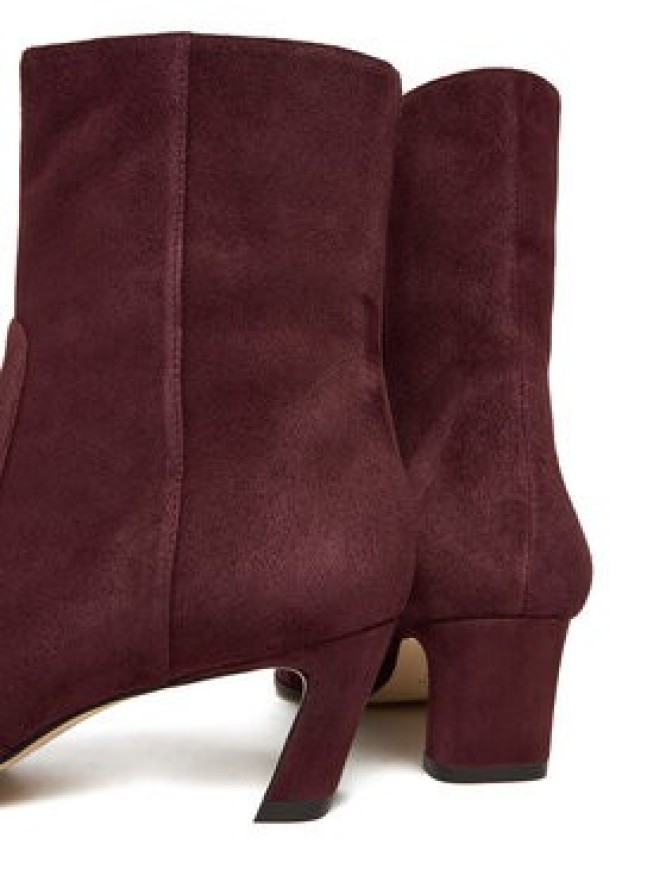 Stuart Weitzman Botki Stassi SM498 Bordowy