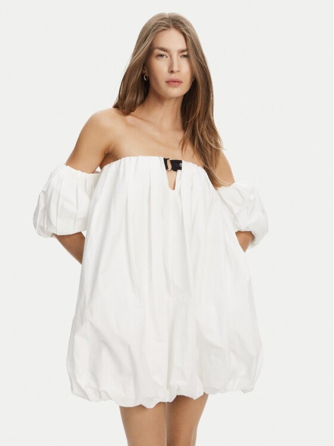 PINKO Sukienka letnia 105211 A2LD ZZ1 Biały Regular Fit