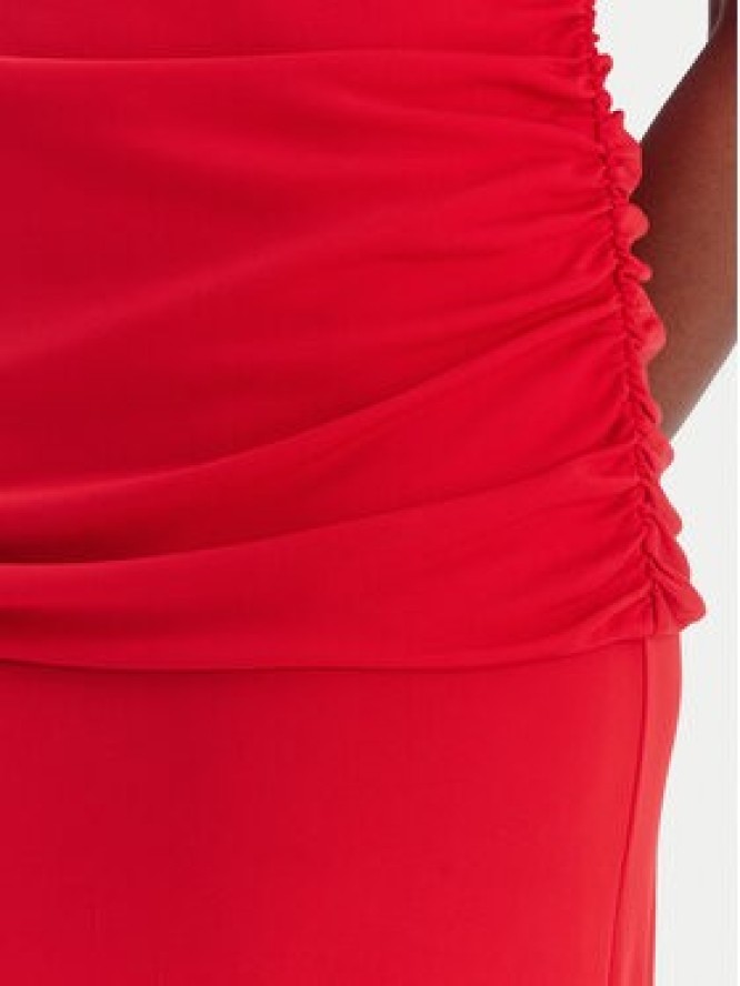 Tommy Hilfiger Sukienka koktajlowa Festive WW0WW47872 Czerwony Slim Fit