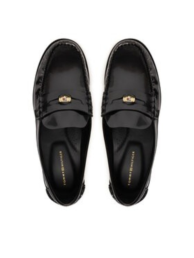 Tommy Hilfiger Mokasyny Hilfiger Penny Abrasivato FW0FW09257 Czarny