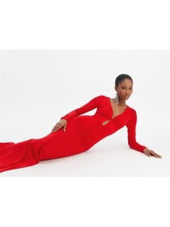 PINKO Sukienka wieczorowa 104935 A2GS Czerwony Slim Fit