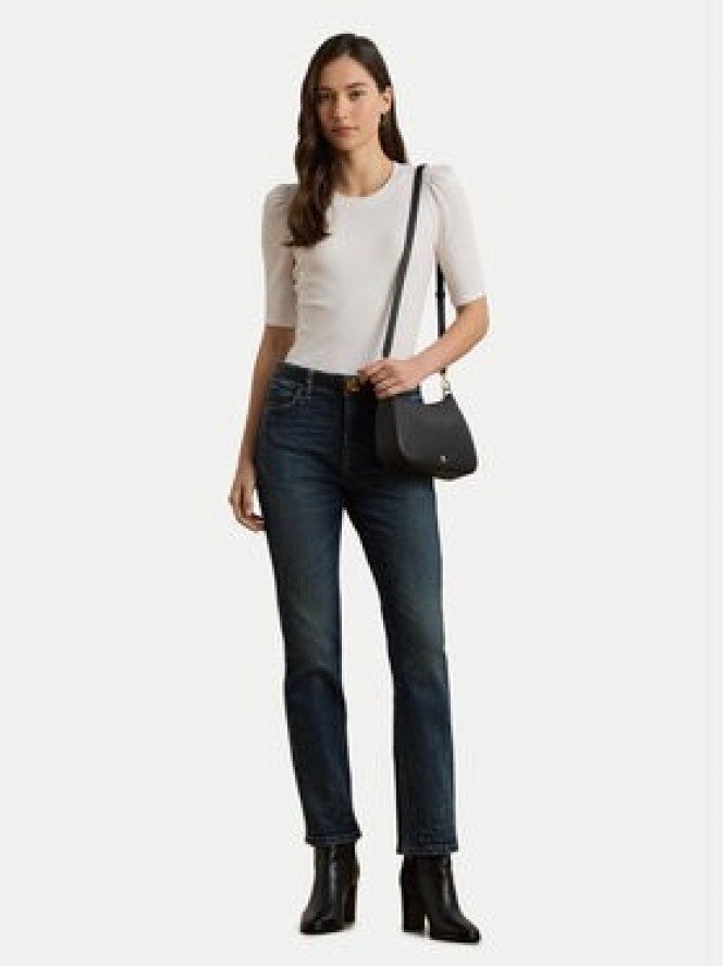 LAUREN RALPH LAUREN Bluzka 200902618006 Biały Slim Fit