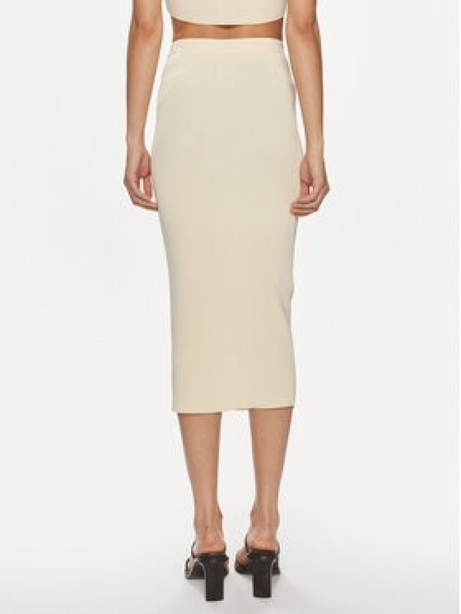 Patrizia Pepe Spódnica ołówkowa 2G0974/K021-W362 Écru Modern Slim Fit