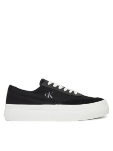 Calvin Klein Jeans Sneakersy Vulc Flatform Low Cv Mix Mg YW0YW01770 Czarny