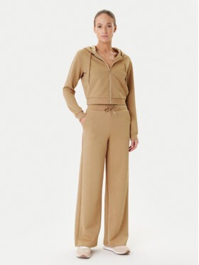 Guess Spodnie dresowe V5YB19 KBSL2 Beżowy Regular Fit