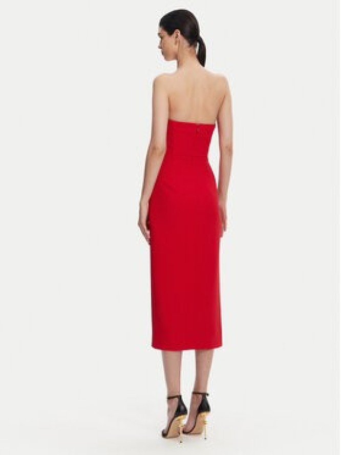 Elisabetta Franchi Sukienka koktajlowa AB-769-51E2 Czerwony Regular Fit