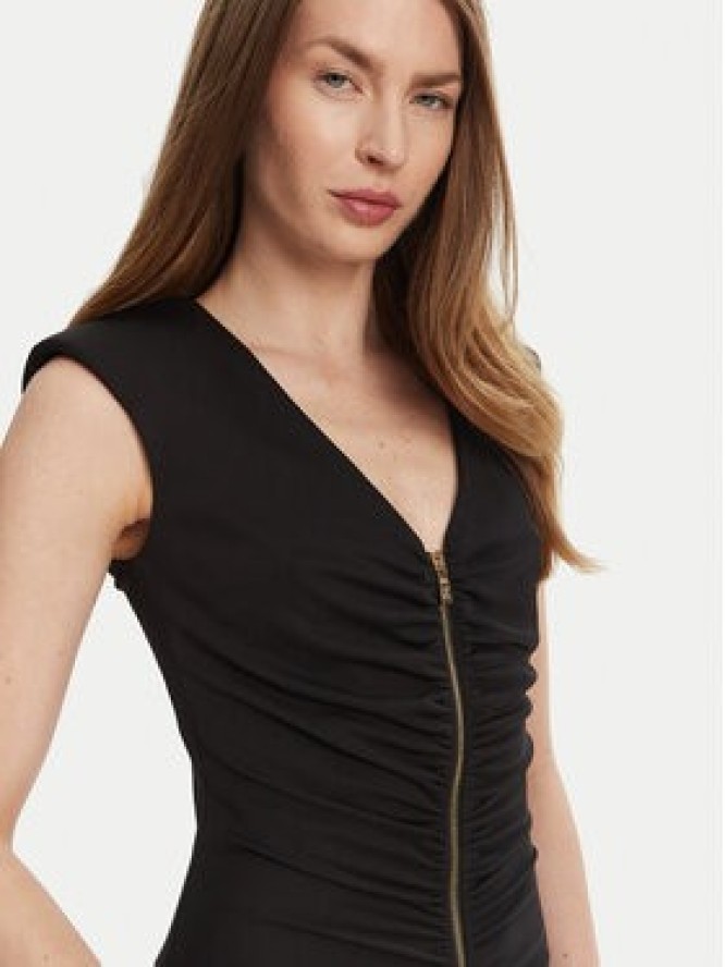 Just Cavalli Sukienka koktajlowa 78PAO949 Czarny Slim Fit