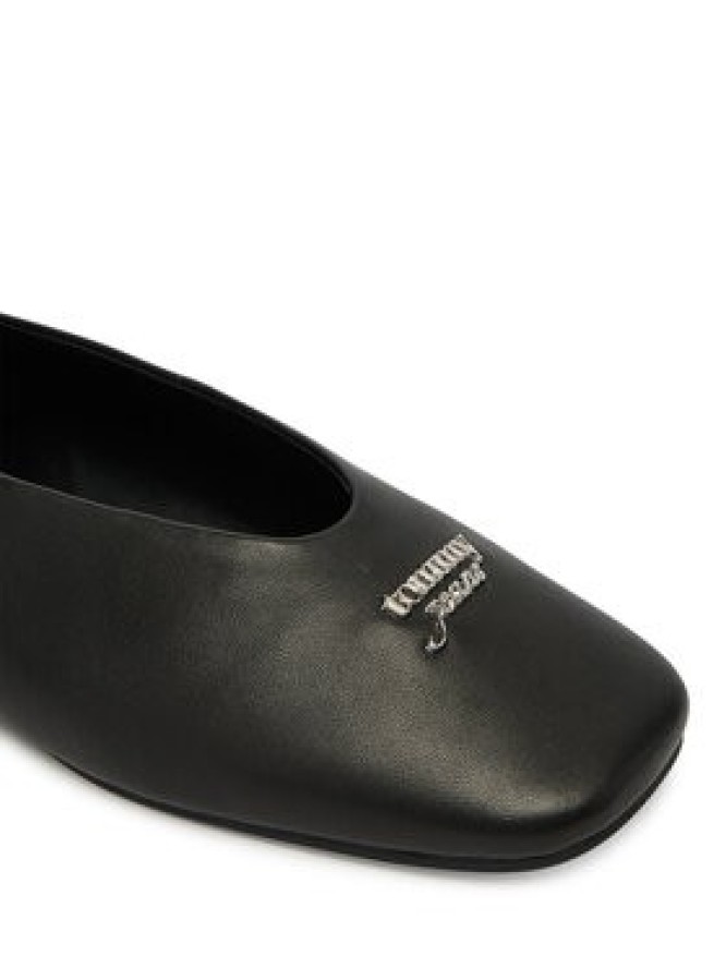 Tommy Jeans Baleriny Tjw Ballerina With Laces EN0EN02939 Czarny