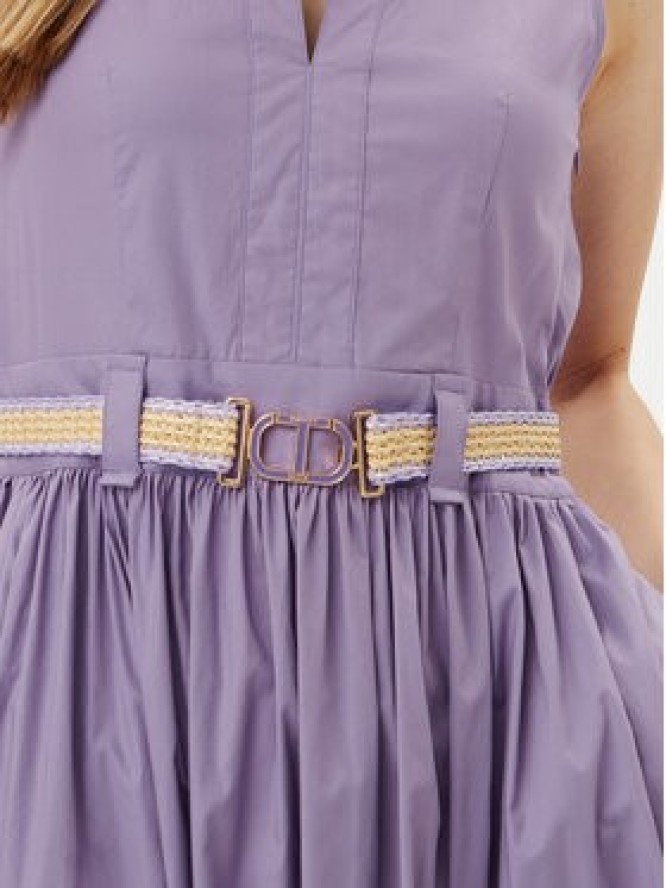 TWINSET Sukienka codzienna 251TT2101 Fioletowy Regular Fit