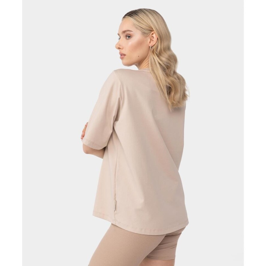 Koszulka Carpatree Cozy Leisure beżowa