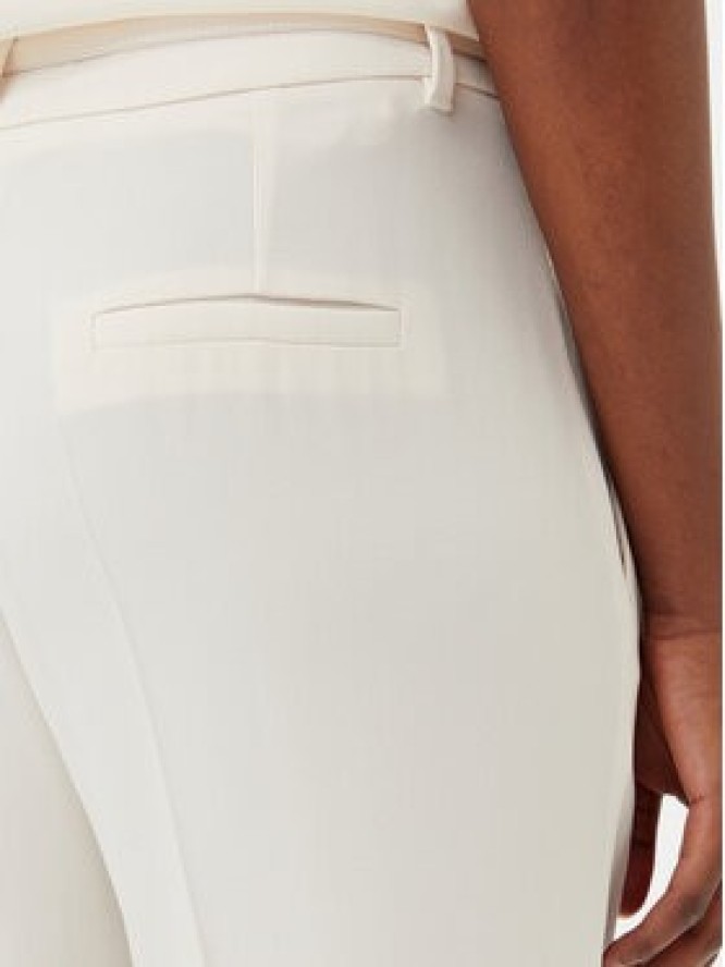 Marella Spodnie materiałowe Lello 2513131152200 Biały Regular Fit