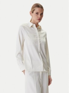 Guess Koszula W5RH40 WFQC2 Écru Regular Fit