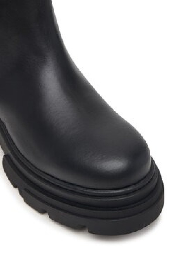 Tommy Hilfiger Sztyblety Leather Chunky Chelsea Boot FW0FW09679 Czarny