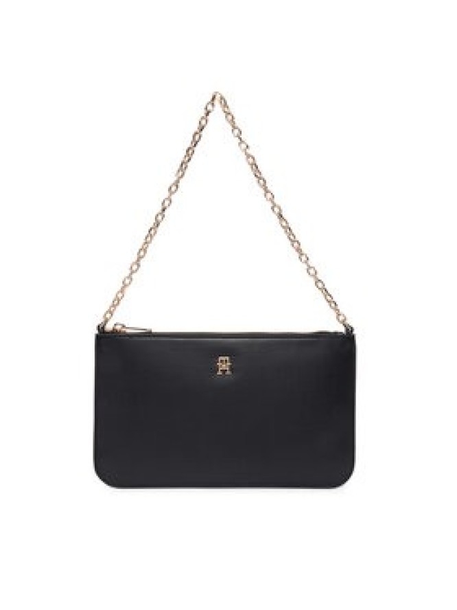 Tommy Hilfiger Torebka Th Icon Chain Shoulder Pouch AW0AW18298 Czarny