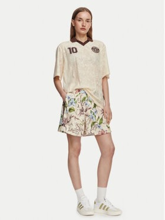 adidas T-Shirt Farm Rio KR0239 Beżowy jasny Loose Fit