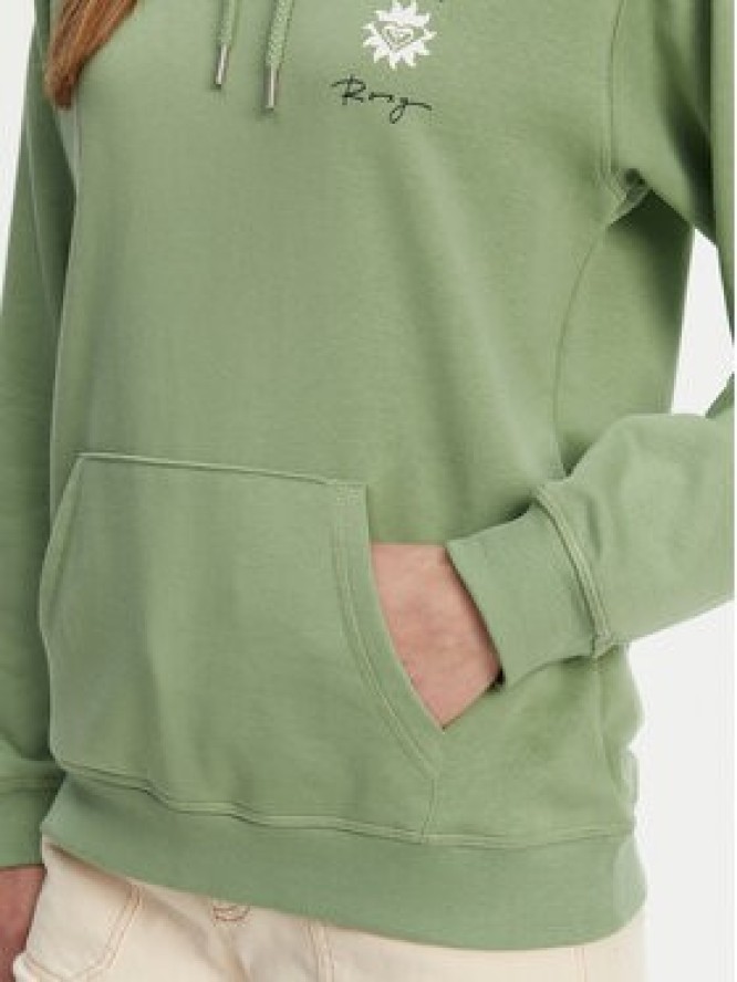 Roxy Bluza ERJFT04952 Zielony Regular Fit