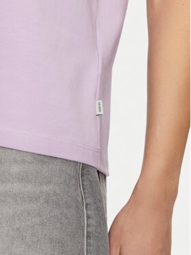 Guess Jeans T-Shirt W4YI10 J1314 Fioletowy Regular Fit