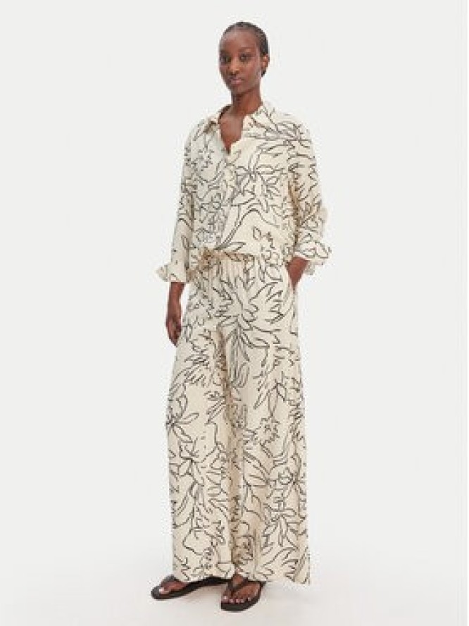 Seafolly Koszula Hothouse Flowers 55648-TO Écru Relaxed Fit