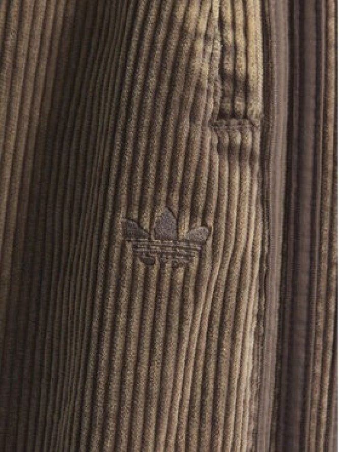 adidas Spodnie materiałowe Corduroy Sst KD8782 Brązowy Wide Leg