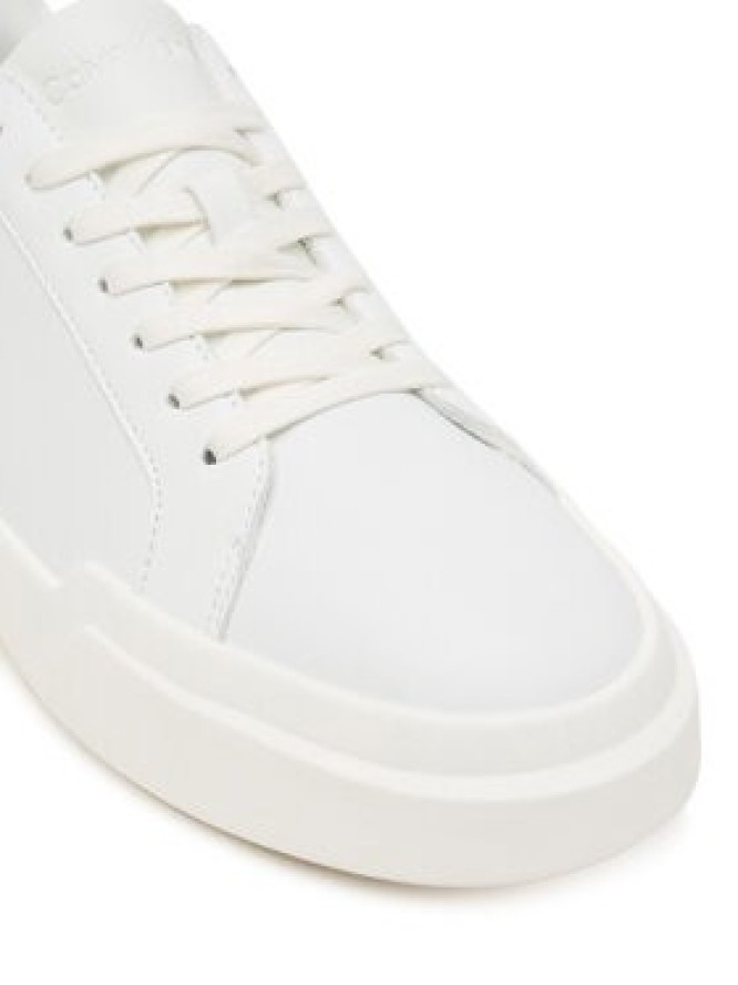 Calvin Klein Sneakersy Chunky Cupsole Laceup Lth Wn YW0YW01947 Biały