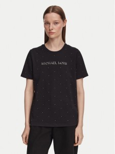 MICHAEL Michael Kors T-Shirt MT6524Y97J Czarny Regular Fit