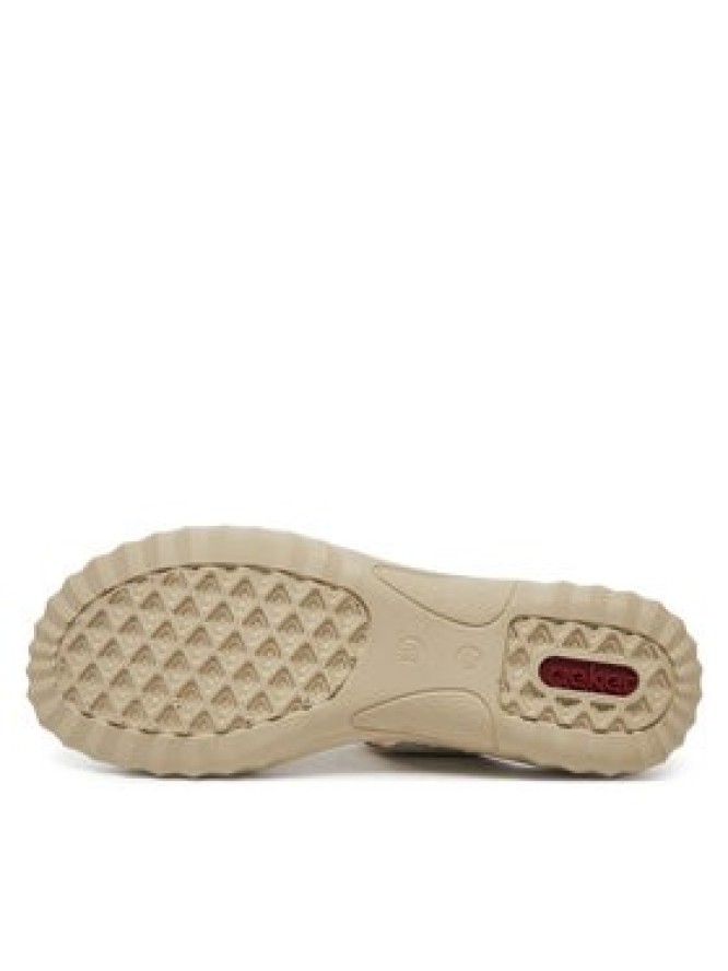 Rieker Klapki 60481-40 Srebrny