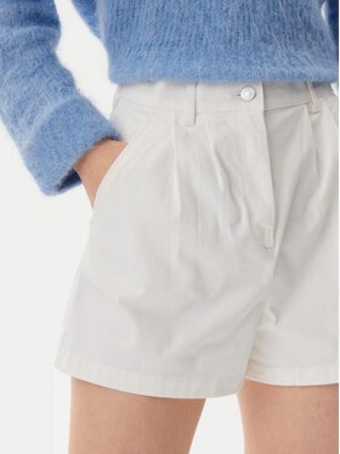 Tommy Jeans Szorty materiałowe Claire DW0DW21643 Écru Regular Fit
