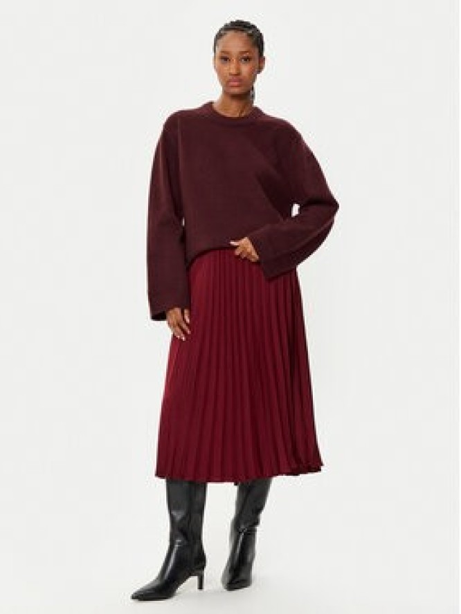 Gap Spódnica plisowana 646705-00 Czerwony Regular Fit