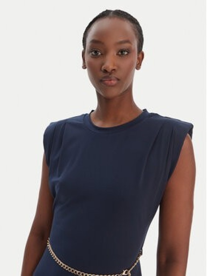 MICHAEL Michael Kors Sukienka koktajlowa MT5831SH6J Granatowy Regular Fit