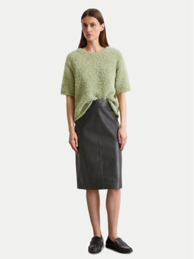 Marc O'Polo Spódnica skórzana 506 7035 77011 Czarny Regular Fit