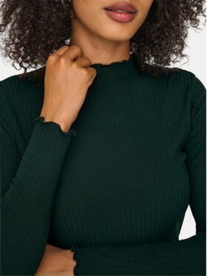 ONLY Bluzka Emma 15180040 Zielony Slim Fit