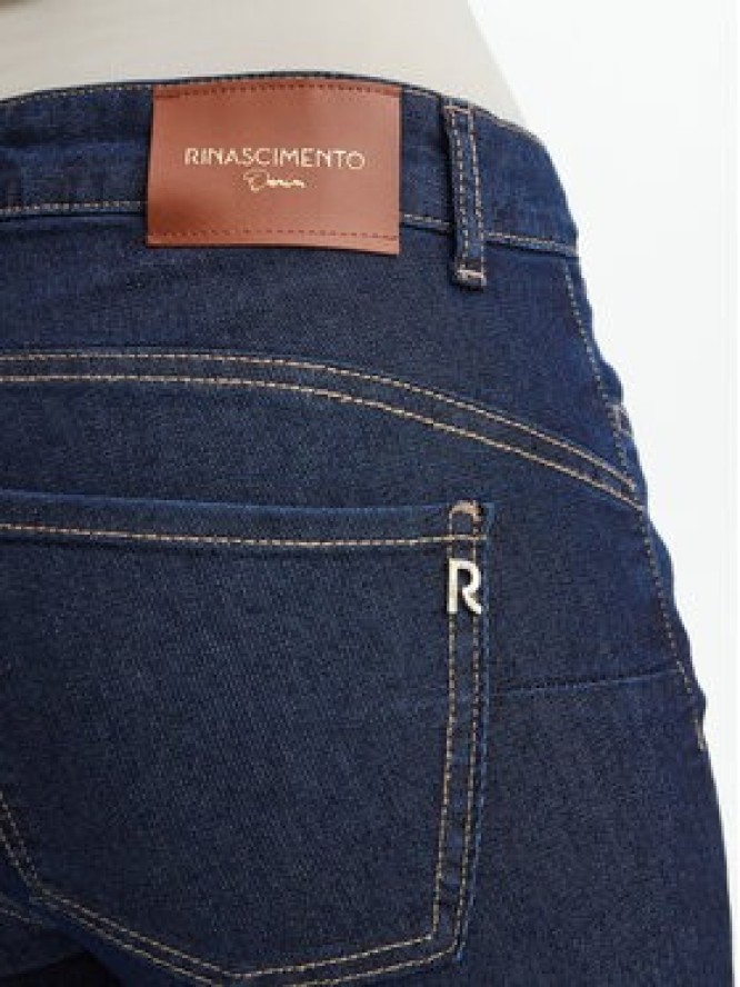Rinascimento Jeansy CFC0129957003 Niebieski Bootcut Fit
