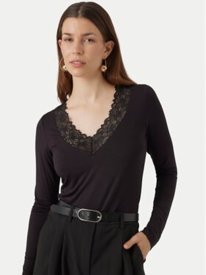 Vero Moda Bluzka Rosa 10298832 Czarny Regular Fit