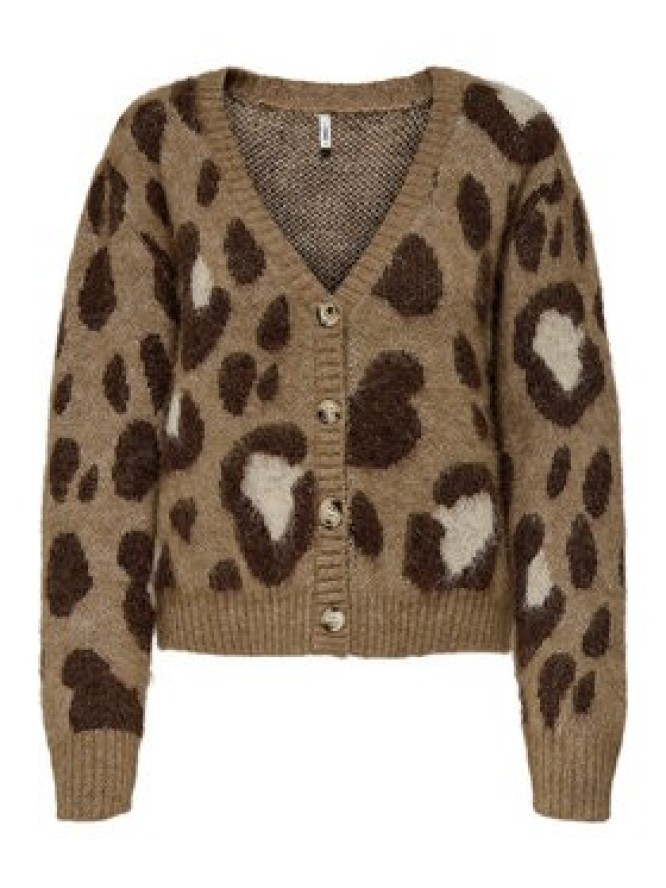 ONLY Kardigan Edelie 15353090 Brązowy Regular Fit